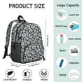 thumbnail image 6 of Students Sports Backpack - Basketball, Tennis, Football Print, Adjustable Straps, Water-Resistant Oxford Fabric for Students and Teens, 6 of 6