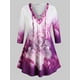 thumbnail image 1 of Tamaño más atan para arriba Ombre impresa color Tee Rosegal Camisetas tallas grandes, 1 of 5