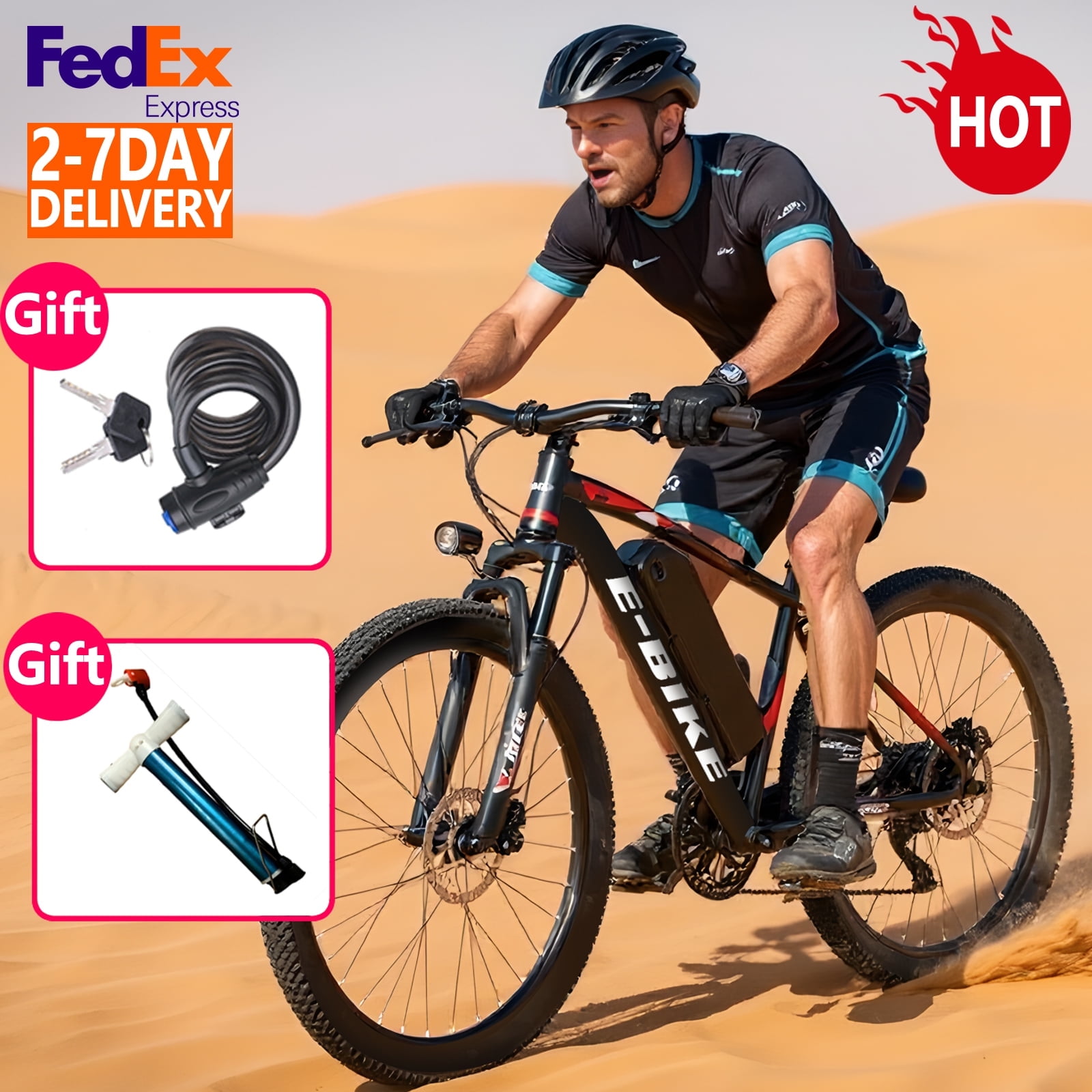 Setohet 26"Electric Bike for Adults with Peak 1200W Brushless Motor, 45Miles 25MPH Commuting Electric Mountain Bike with 468Wh Removable Battery, 7-Speed , 26" Tires and Front Fork Suspension UL 2849