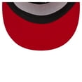 thumbnail image 5 of Men's New Era Scarlet Ohio State Buckeyes Split Panel 9FIFTY Snapback Trucker Hat, 5 of 5