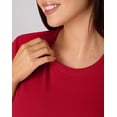thumbnail image 4 of Hanes Just My Size Women’s Cotton Crewneck T-Shirt (Plus ) Deep Red 2X, 4 of 5