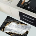 thumbnail image 5 of Super Absorbent Diatomaceous Earth Stone Bath Mat, Black White Golden Marble Quick-Drying Bathroom Carpets,Non Slip Bathtub Floor Mat，Easy to Clean, Simple Kitchen Doormat(Square 40×60cm), 5 of 6