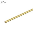 thumbnail image 4 of Uxcell 3mm OD 0.2mm Wall Thickness 300mm Length Brass Round Tube 4 Pack, 4 of 5