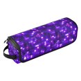 thumbnail image 2 of Hair Tool Organizer Bag with Heat Resistant Mat Removable Travel Storage Case for Hot Air Brushes Curling Irons Abstract Purple Square Image, 2 of 8