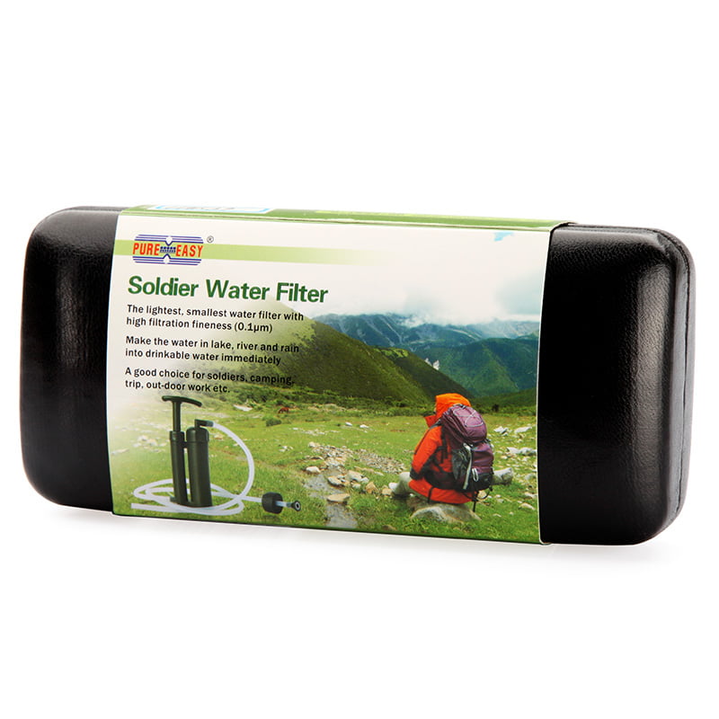 Outdoor Water Purifier Military Army Soldier Survival Gear Man vs Wild in Travel 