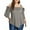 Gray, variant on 2026 ! asdoklhq Womens Plus Size Tops，Women Casual Plus Size Asymmetric Cold Shoulder Top T-shirt Bow Blouse