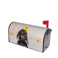 thumbnail image 3 of Gaeub Dachshund Sitting in Bathtub Waterproof and Sunproof Mailbox Protective Cover Magnetic Mailbox Protrective Cover for Outdoor Home Garden Decor - 21x18 in, 3 of 9