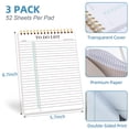 thumbnail image 6 of AGCAN To Do List Notepad, 3 Pack Spiral Daily Planner Notebook, Double Sided Planning Notebook, 8.7 x 5.7 52 Sheets, Task CheckList Organizer Agenda Pad for Work, 6 of 8