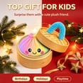 thumbnail image 4 of Rainbow Dumpling Pillow Cute Plush Stuffed Steamed Bun Pillow Stress Squeeze Toy Soft Stretch Decompression Fidget Toy for Adults Sensory Toy, 4 of 9