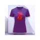 thumbnail image 1 of Playera Blusa De Cerezas Cherry Vibes Vintage Color Morado Talla Chica Marca Emil SaEs, 1 of 4
