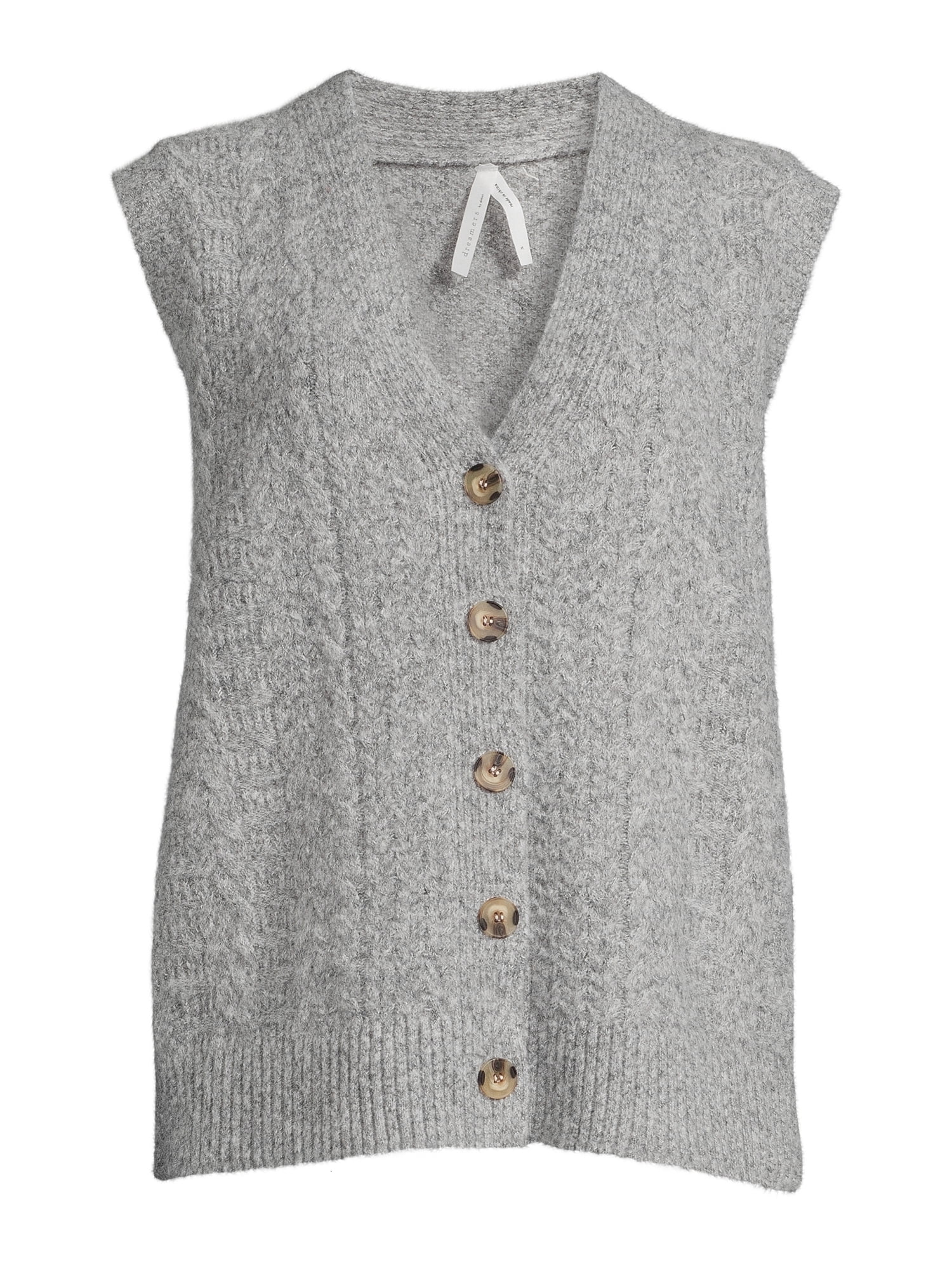 Dreamers by Debut Women's Cable Knit Sweater Vest