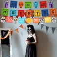 thumbnail image 3 of vlrwzc Mexico Day Of The Dead Pull Flag Party Decoration Horror Ambience Decoration Skeleton Banner, 3 of 7