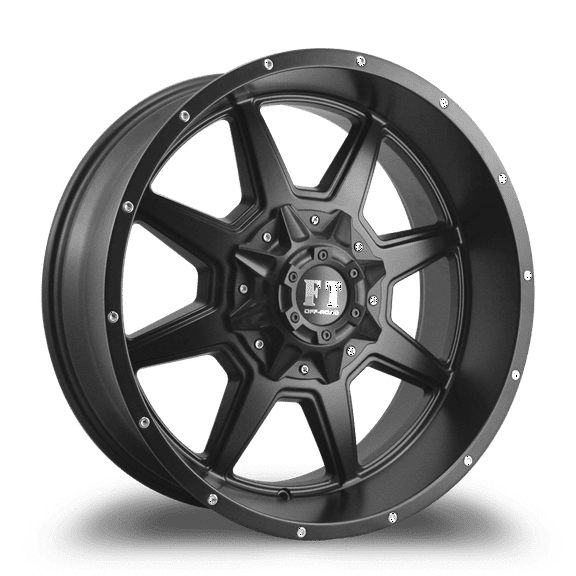 17X9 12-135/139.7 Off Road FT-2 Satin Black Wheel 0/108.1