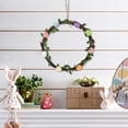 thumbnail image 2 of AURIGATE Easter Rattan Wreath with Foam Eggs, Natural Rattan Spring Easter Wreath with Colorful Egg & Flower Decor, Front Door Porch Wreath for Home Easter Holiday Party Decor Supplies, 2 of 6