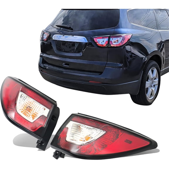 LABLT Replacement for Traverse 2013-2017 Driver and Passenger Side Outer Halogen Tail Light GM2805112 GM2804112