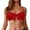 Red, variant on HNMKIU Womens Swim Tops Bandeau Swim Bra with Removable Shoulder Straps Strapless Design Women's Swimwear 02_Army Green,L