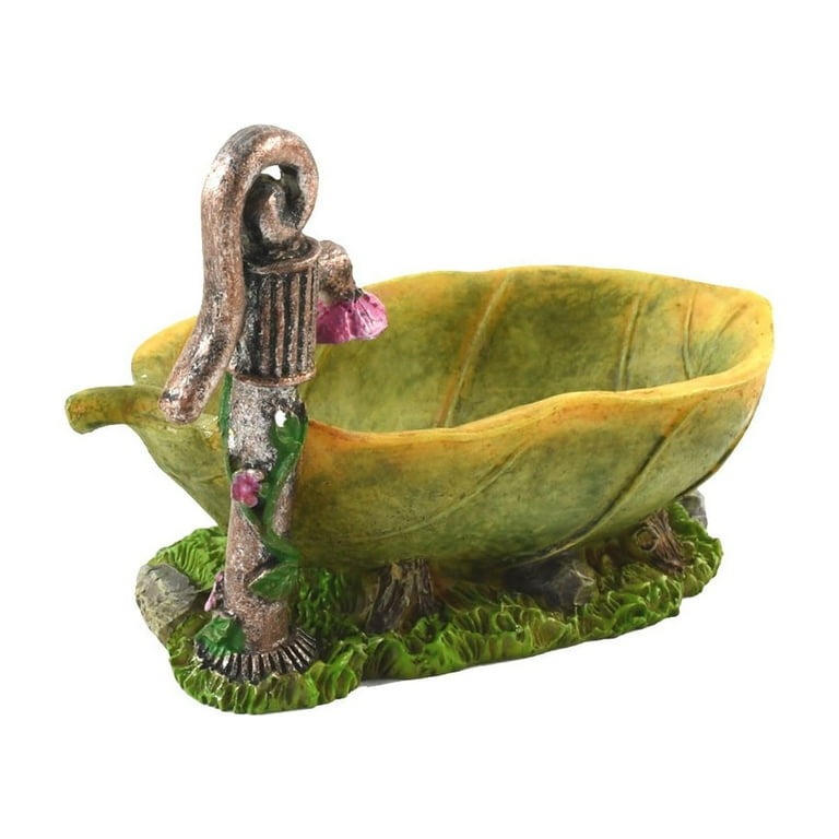 Leaf Bathtub Outdoor Fairy Garden Tub Landscape Decor Accessory Dollhouse Supply Leaf Bathtub Outdoor Fairy Garden Tub Landscape Decor Accessory Dollhouse Supply