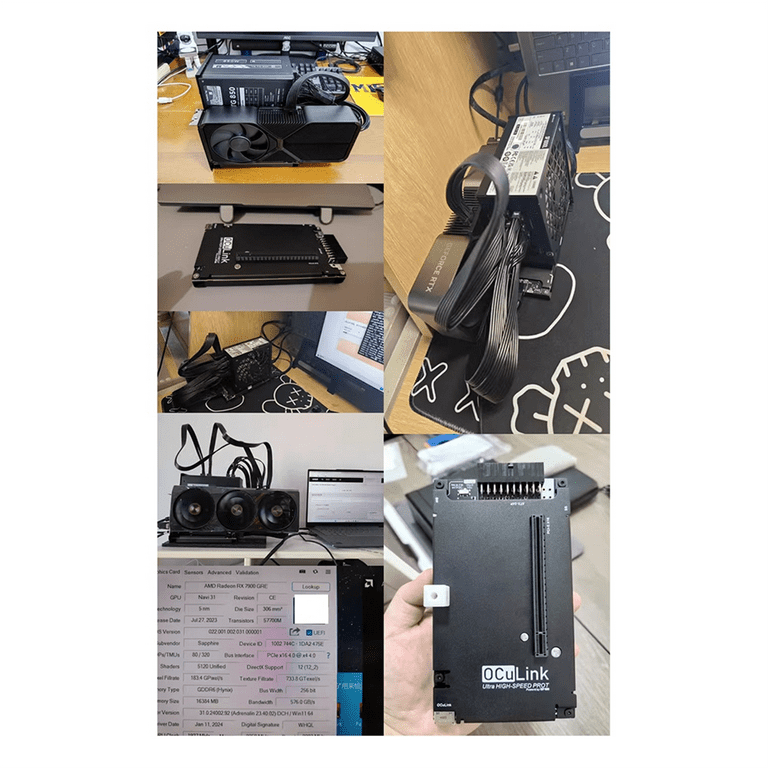 OCuP4V2 OCuLink GPU Dock , NVME M.2 to OCulink Adapter for Laptop