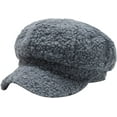 thumbnail image 5 of CoCopeaunts Wool Beret Hats for Women Autumn Winter Octagonal Cap Hats Stylish Artist Painter Newsboy Caps Black Grey Beret Hat, 5 of 7