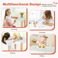 thumbnail image 4 of Spaco Kids Art Table and Chair Set with Drawer Paper Roll and 2 Markers-White, Toddler Table and Chair Set for Arts & Crafts, Snack Time, Homeschooling, Homework, 4 of 7