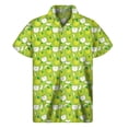 thumbnail image 3 of Camisa con estampado 3D de cerezas, manzanas y fresas para hombre, camisas hawaianas de verano con botones, manga corta, solapas sueltas, blusa hawaiana, 3 of 4