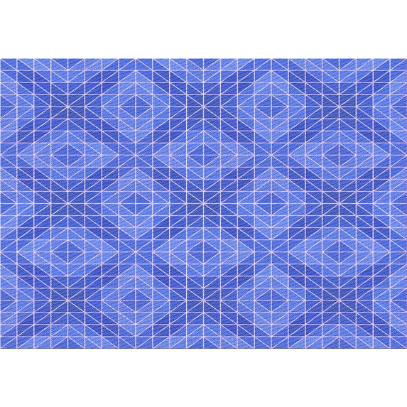 Ahgly Company Machine Washable Indoor Rectangle Transitional Sky Blue Area Rugs, 2' x 3'