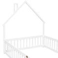 thumbnail image 2 of White house-shaped headboard, fence guardrails | For bedroom use, ensures safety and adds fun, 2 of 2