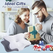 Balea Memory Foam Neck Pillow for Neck Support, White