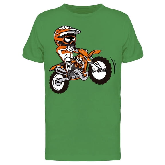 Splashing Biker Motorcycle Rider Tee Men's -Image by Shutterstock