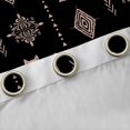 thumbnail image 4 of Feelyou Cat Curtains Pack of 2 (42x84 Each), Damask Aztec Triangle Curtains Blackout, 4 of 6
