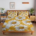 thumbnail image 1 of 2/3pcs Sunflower Fitted Sheet Set Children Adult Soft Cozy Bedding Set with Pillowcase,Queen (60"x80"), 1 of 5
