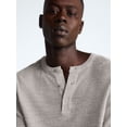 thumbnail image 4 of Free Assembly Men’s Textured Cotton Henley Shirt with Short Sleeves. Sizes XS-3XL, 4 of 6