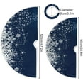 thumbnail image 3 of Winter Blue Snowflakes Christmas Tree Skirt Home Christmas Decoration Large Round Tree Skirt 47.2 Inches, 3 of 6