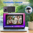 thumbnail image 3 of Magnetic Laptop Stand, Camera Continuity Compatible with MagSafe, Adjustable Extension Side for iPhone 14, 13,12 - Black, 3 of 5