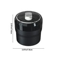 thumbnail image 3 of Black and Friday Sales! kkbbma Automotive Ashtray Clearance Automotive Ashtray Ceramic Inner Liner Open Cover Automotive Ashtray LED Light Flame Retardant Automotive Ashtray, 3 of 6