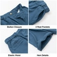 thumbnail image 6 of LOLANTA Boys Linen Suit 4 Piece Summer Gentleman Outfit Kids Dress Vest Shirt Shorts Set for Beach Wedding Graduation, 6 of 7