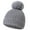 Gray, variant on ZACPNCV Baby Beanie Hat Infant Newborn Toddler Winter Warm Knit Cap Winter Warm Hat White 0-12 Months