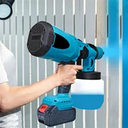 Cordless Paint Sprayer,Battery Operated Spray Gun with 2 * 2000 mAh Batteries HVLP Electric Spray Gun Handheld Spray Gun for Fences Ceilings Furniture Walls Doors Cabinets