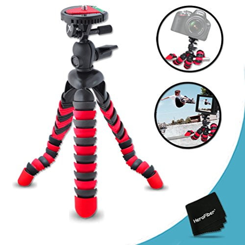 12 inch flexible tripod with quick release plate for nikon d5500 d5300 d5200 d5100 d750 d7100 d7000 d810 d810a d800 d610 d600 d3300