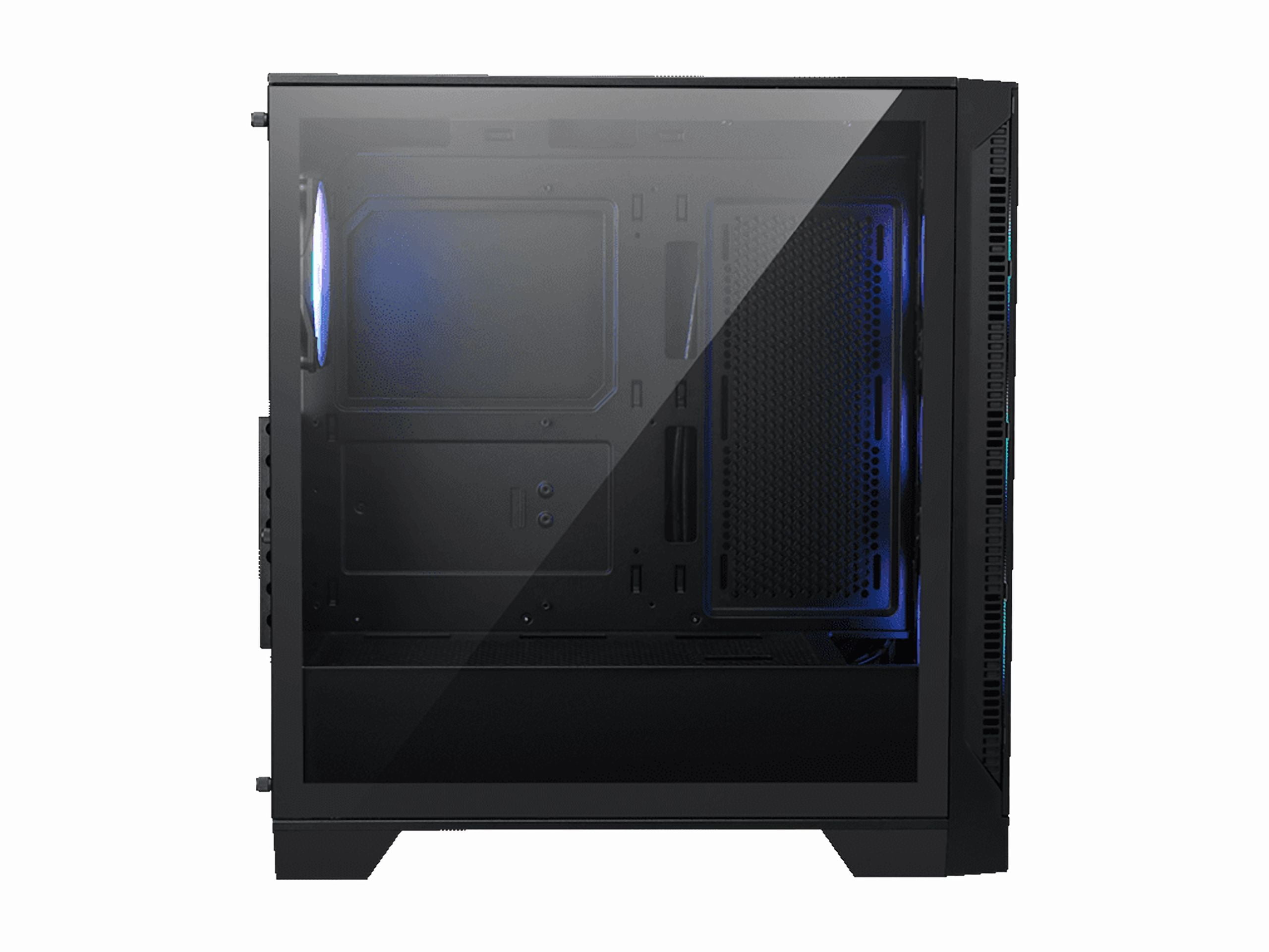 MSI MAG FORGE 321R AIRFLOW Black Computer Case, 2xUSB 3.2 Gen 1, 4x120mm ARGB Fan, ARGB Control Board, Tempered Glass Window