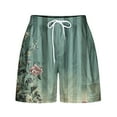 thumbnail image 4 of Woemns Casual Shorts Trendy Graphic Print Shorts with Pockets Summer Elastic Waist Drawstring Shorts, 4 of 4