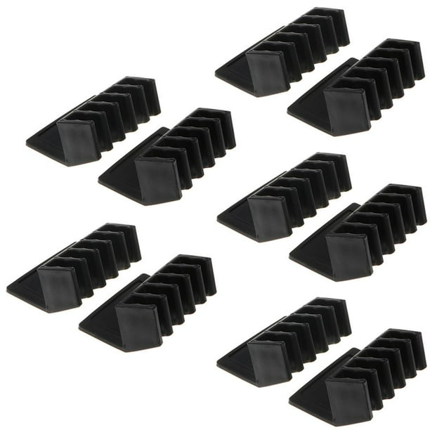 5 Juegos de Abrazaderas Sujetadores de Cables Organizador Autoadhesivo de Alambre Organizador de Abrazaderas Negro Hugo Soportes autoadhesivos para cables
