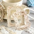 thumbnail image 3 of Primegos 5 Pcs Embossed Sticker Retro Style Hollow Design Scrapbooking Supplies Frames DIY Lace Crafting Kit Picture Frame, 3 of 8