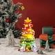 thumbnail image 5 of Decoraciones Del Árbol de Navidad 10 Pulgadas de Artesanía de Bricolaje Mini Árbol de Navidad de Resplandor, Árbol de Navidad de Mesa Pequeño con 20 Conos de Luz Led Y Decoraciones de Navidad Luces De, 5 of 6
