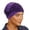 Dark Purple, variant on Soft Breathable Lace Hijab Cap Seamless Under Scarf Lightweight Stretchy Inner Bonnet