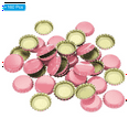 thumbnail image 3 of 160 PCS Bottle Caps for Crafts, 1 Inch Decorative Metal Beer Bottle Caps Bulk Flattened Charm for DIY Craft Pink, 3 of 5