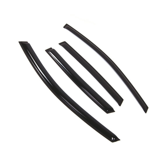 TuningPros Outside Mount Window Visor Deflector Smoke Tinted 4 Pcs Set For 2012-2016 Honda CR-V