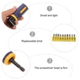 thumbnail image 4 of Luxshiny Right Angle Drill Driver Adapter Durable Chromium Vanadium Steel Assorted Color 90 Degree with 10 Bits, 4 of 8