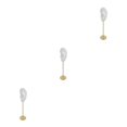 thumbnail image 4 of kurtrusly Earring Display Stand Human Ear Model Organizer Holder Showcase Stud Jewelry Left Translucent Height: 18cm 3Set, 4 of 6