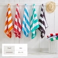 thumbnail image 5 of 100% Cotton Cabana Striped Oversized Beach & Pool Towels (35" x 70", Orange), 5 of 6